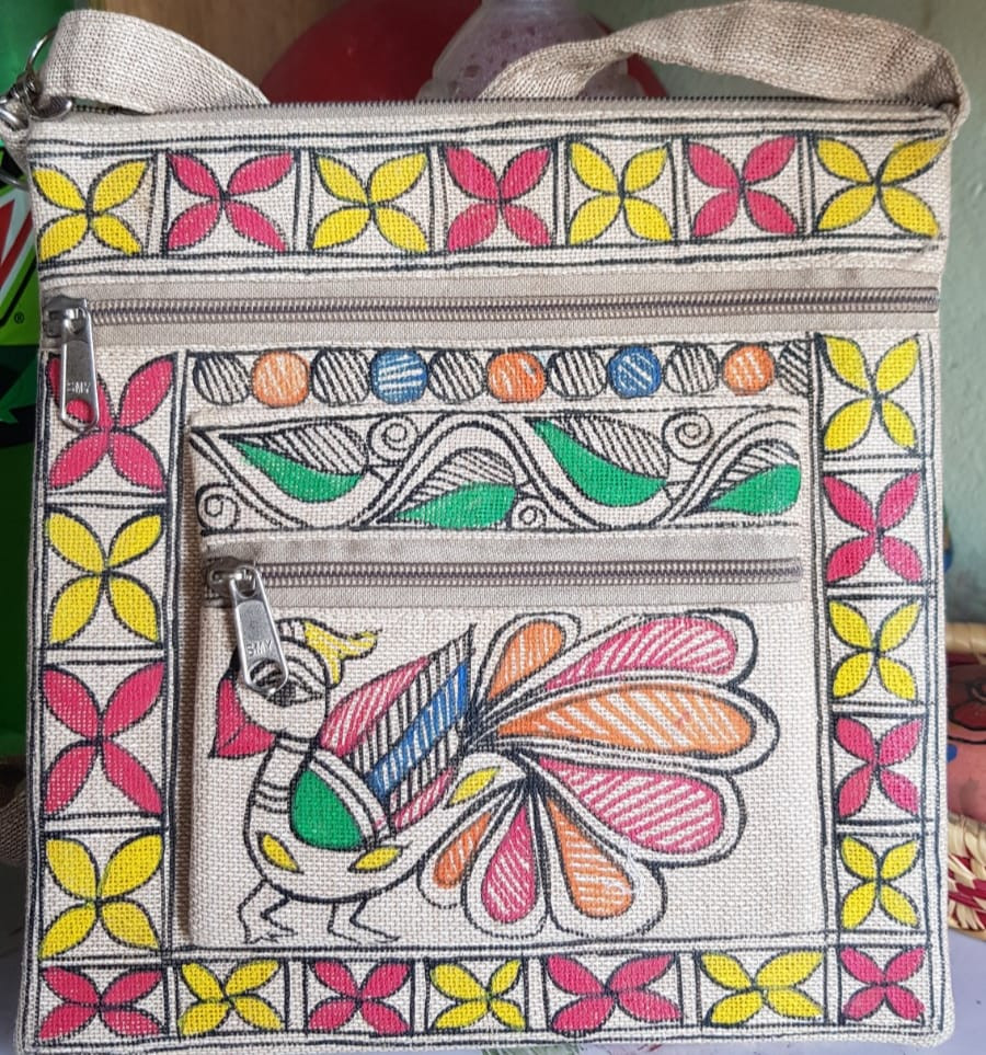 Mithila tote bag (Hand made)