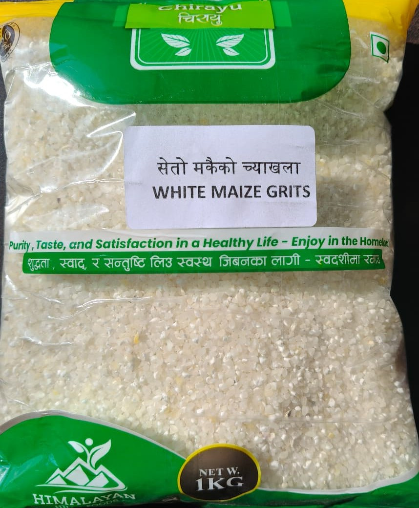 White Maize Grits (सेतो मकै च्याखला)