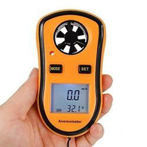 Digital Anemometer Yellow