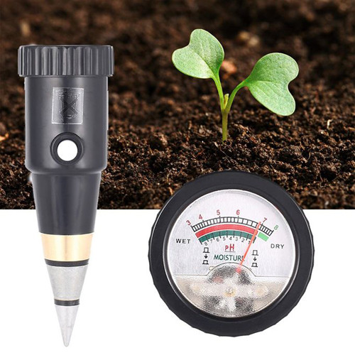 Soil Ph Meter - (Ph+Moisture) Round Type 2 in 1