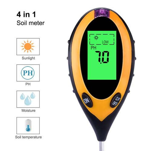 Soil Ph Meter-4 in 1 (Digital)