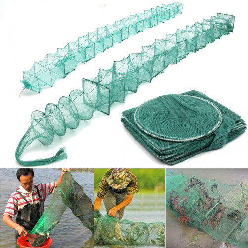 ONG TUBE NYLON MESH CRAB CRAYFISH LOBSTER CATCHER LIVE TRAP FISHING NET EEL PRAWN SHRIMP